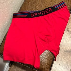 Brand New Spyder Performance Lightweight Red Boxer Brief!